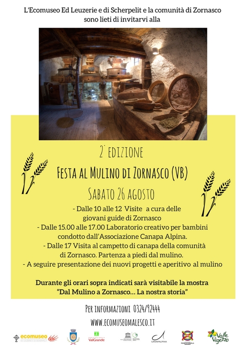 2^ edizione Festa al Mulino- ecomuseo-malesco-eventi-valle-vigezzo